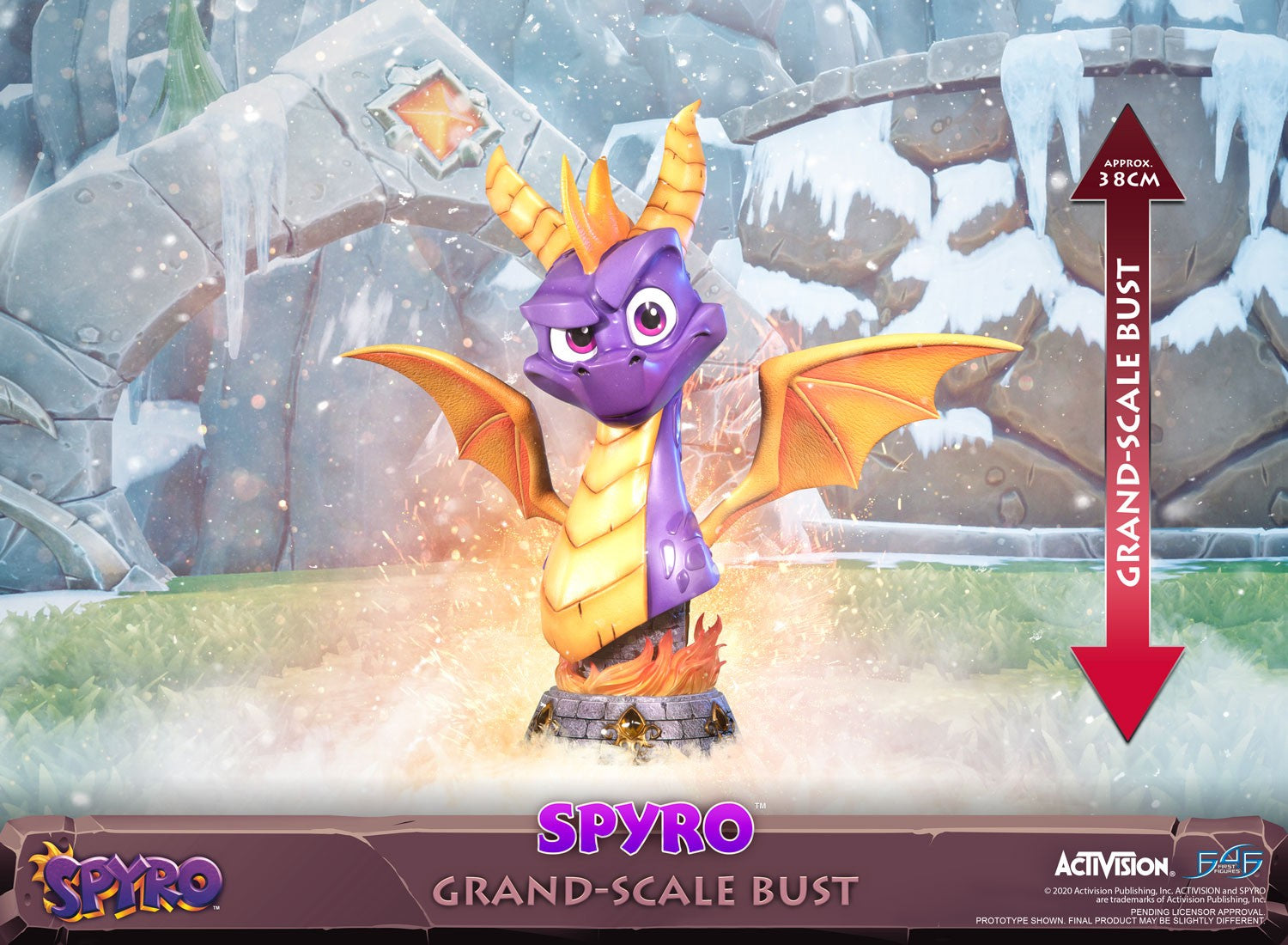 First4Figures Spyro The Dragon Lifesize Collectible Grand-Scale Bust Statue