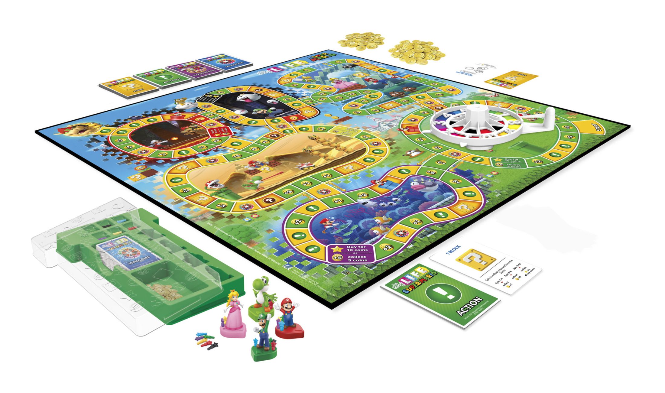Super Mario Edition of The Game of Life Board Game
