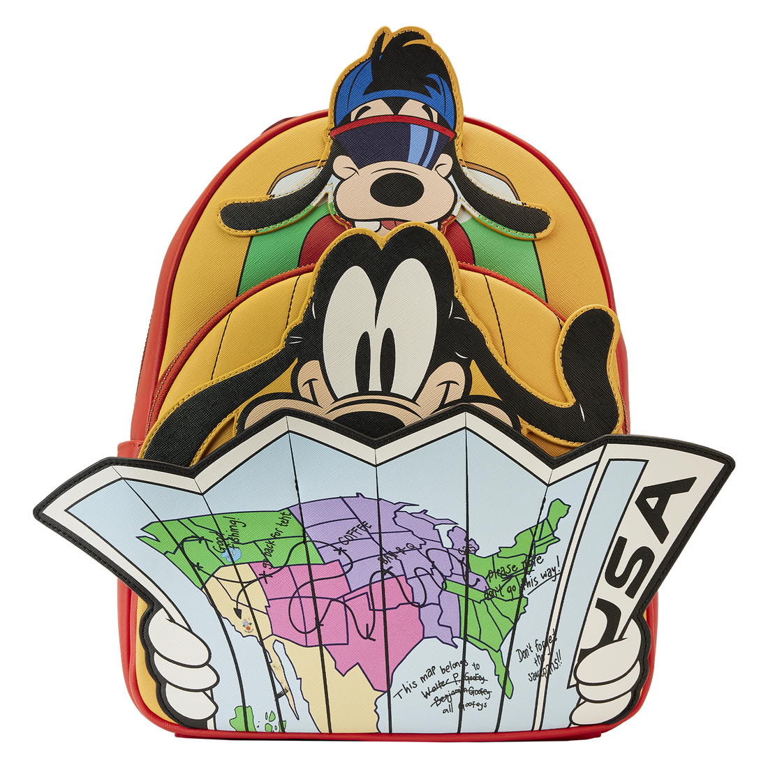 Loungefly Disney A Goofy Movie Road - Trip Adjustable Mini Backpack