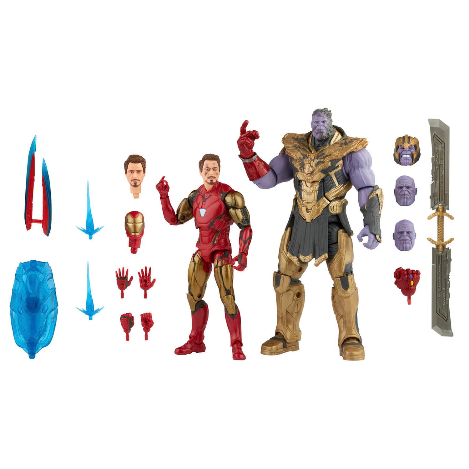 6-inch Marvel Legends Series Iron Man Mark 85 & Thanos Collectible Action Figure 2 Pack