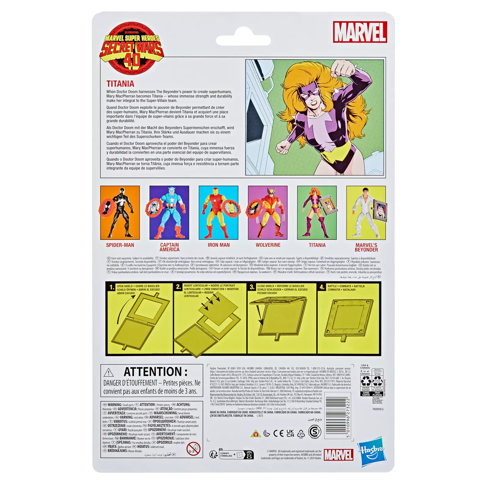Marvel Legends Series Action Figure - 6-Inch Secret Wars Marvel's Titania Collectible Toy