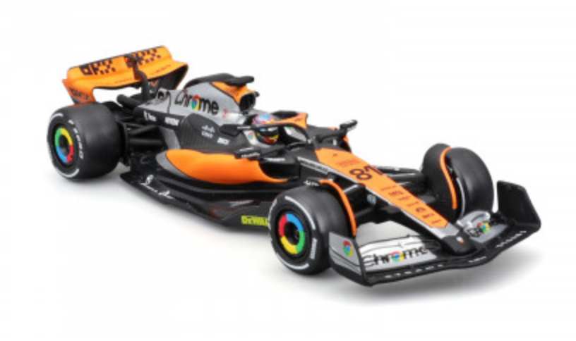 1:43 Scale Official Diecast Model of Formula 1 McLaren MCL60 Oscar Piastri's Car with Helmet
