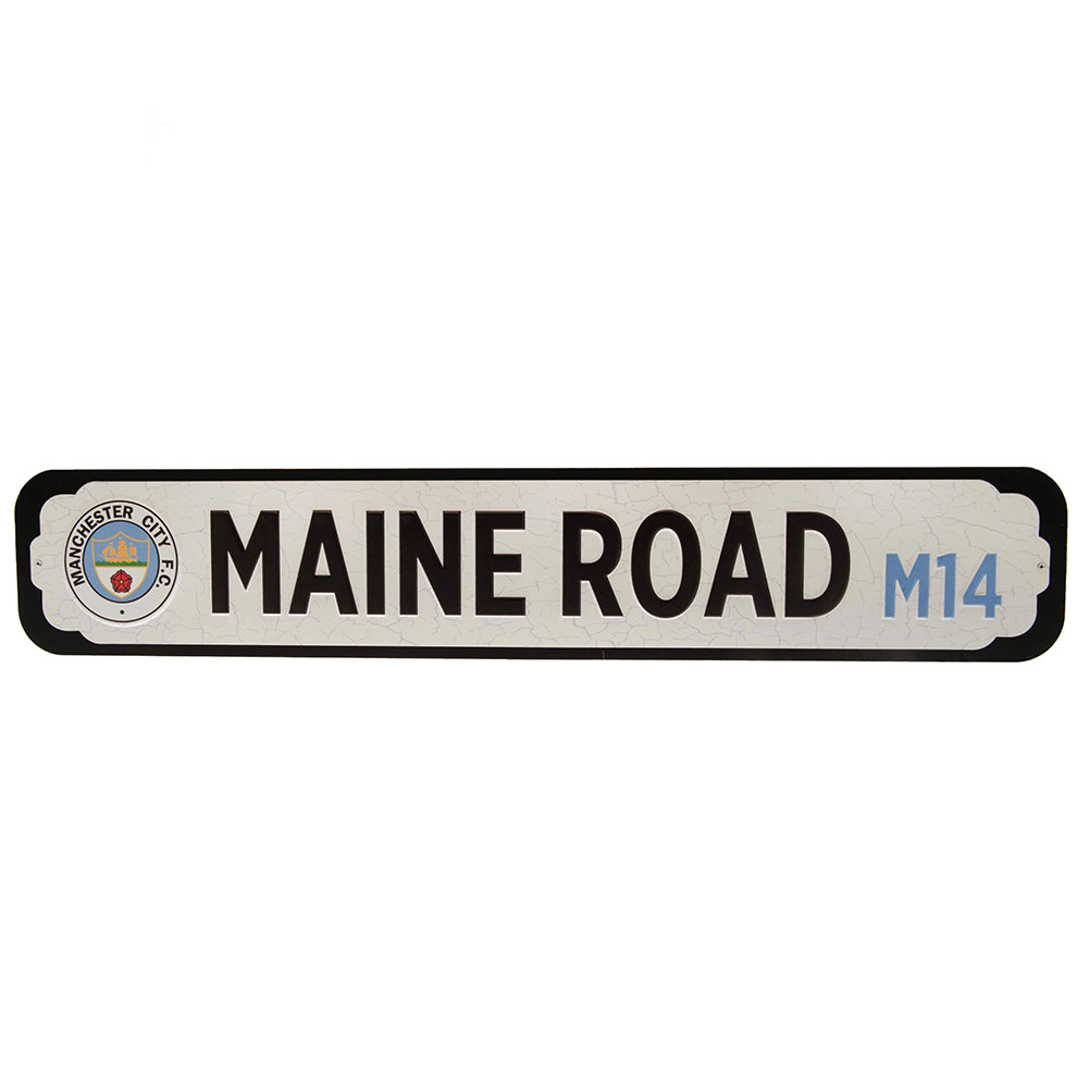 Deluxe Manchester City FC Stadium Sign with Embossed Logo