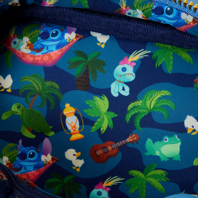 Loungefly Disney Stitch Themed Camping-Style Crossbody Coin-Bag Included Fashion Bag