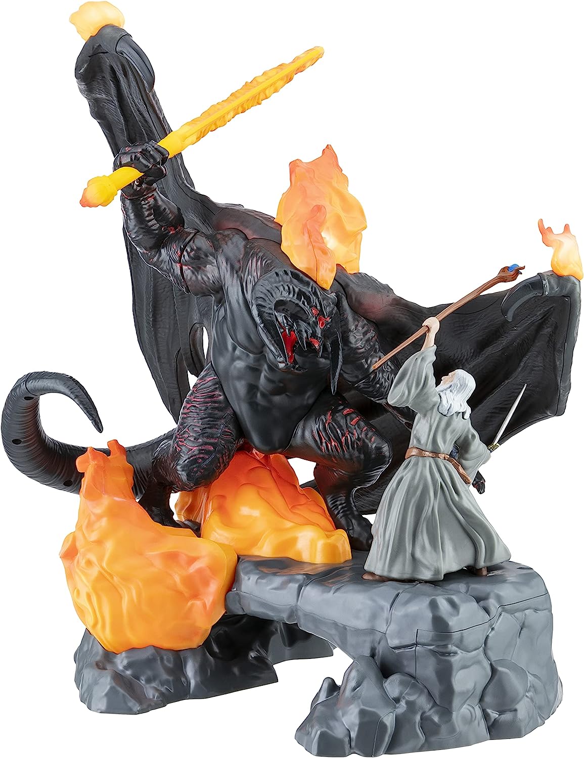 Officially Licensed Lord of the Rings Balrog vs Gandalf Glowing Desk Lamp