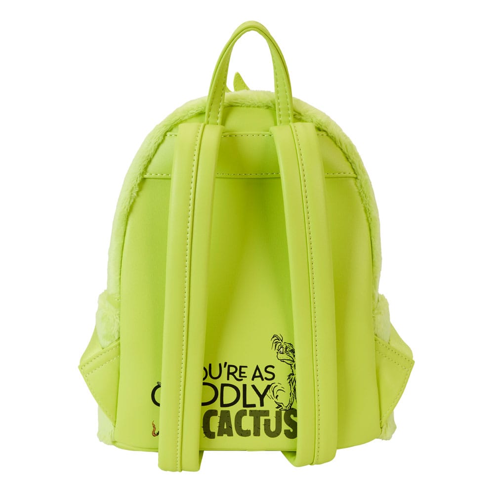 Loungefly Licensed Dr. Seuss' How The Grinch Stole Christmas! Plush and Cosplay-themed Light-up Mini Backpack for Holiday Fans