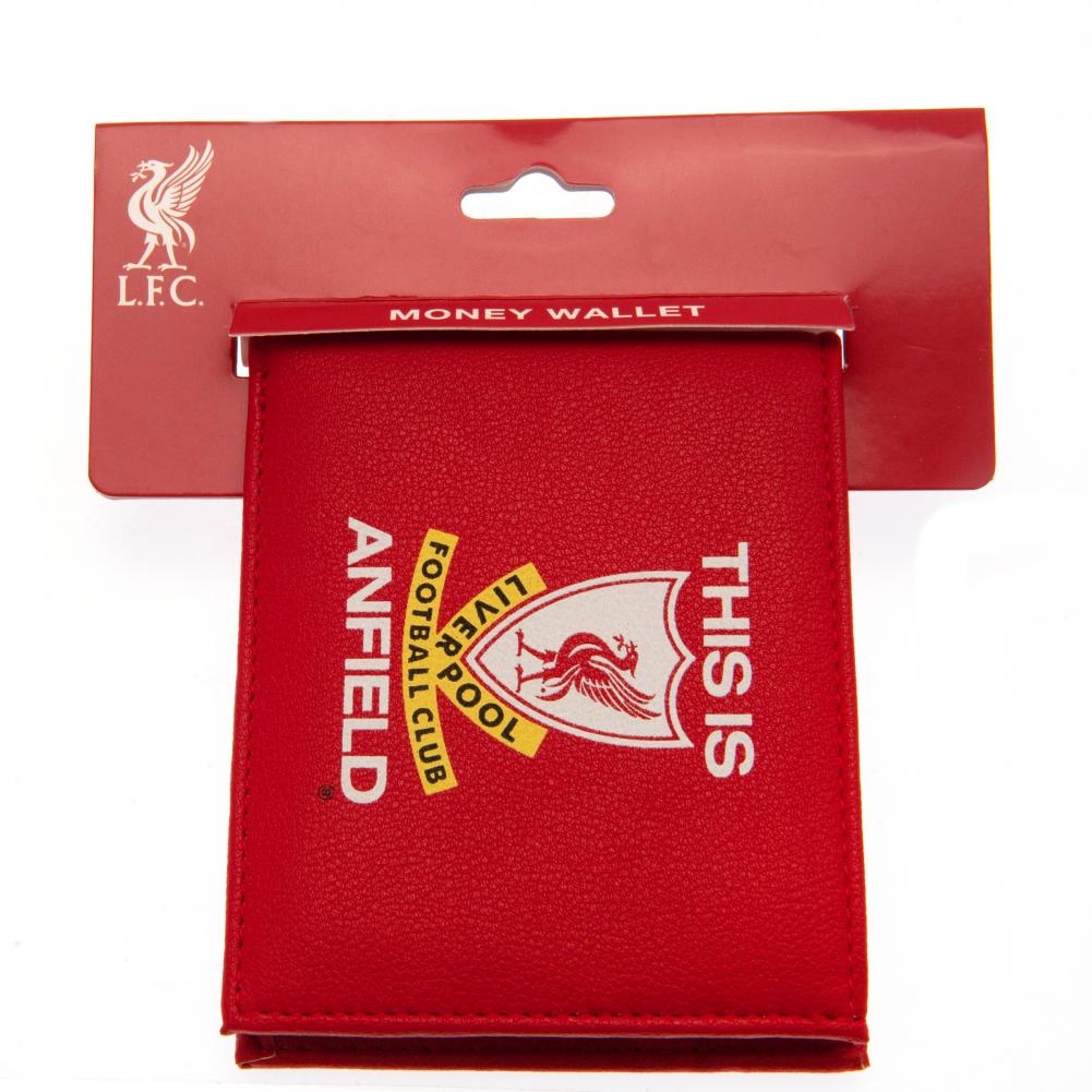 Authentic Liverpool FC Anfield-themed Red PU Leather Wallet for Fans