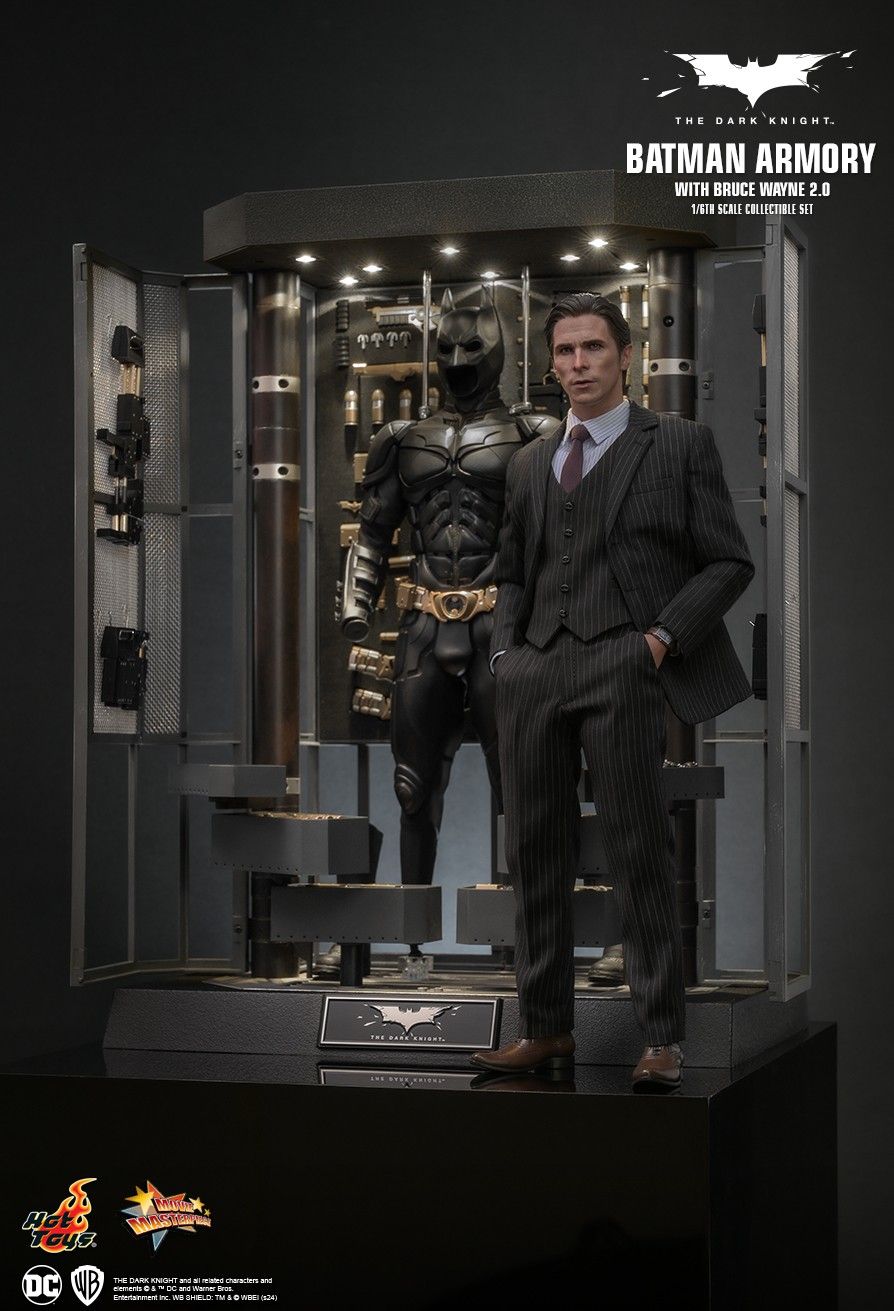 Hot Toys 1/6 Scale Batman Armory Set with Bruce Wayne (2.0)