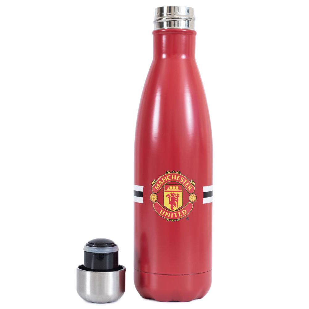 Manchester United FC Red Core Stripe Insulated Stainless Steel Thermal Flask