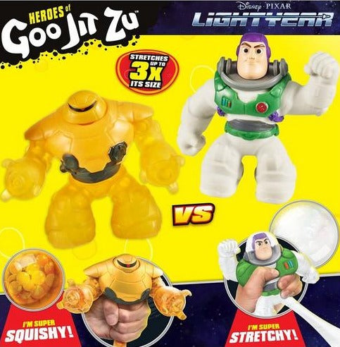 Disney Pixar Lightyear Heroes of Goo Jit Zu - Metallic Buzz vs Zyclops Versus Pack