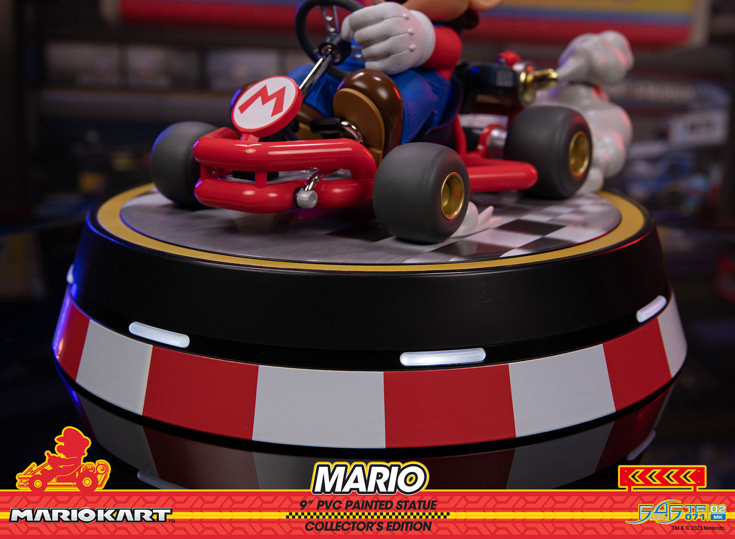 Collector's Edition Mario Kart Super Mario PVC Statue with LED Base