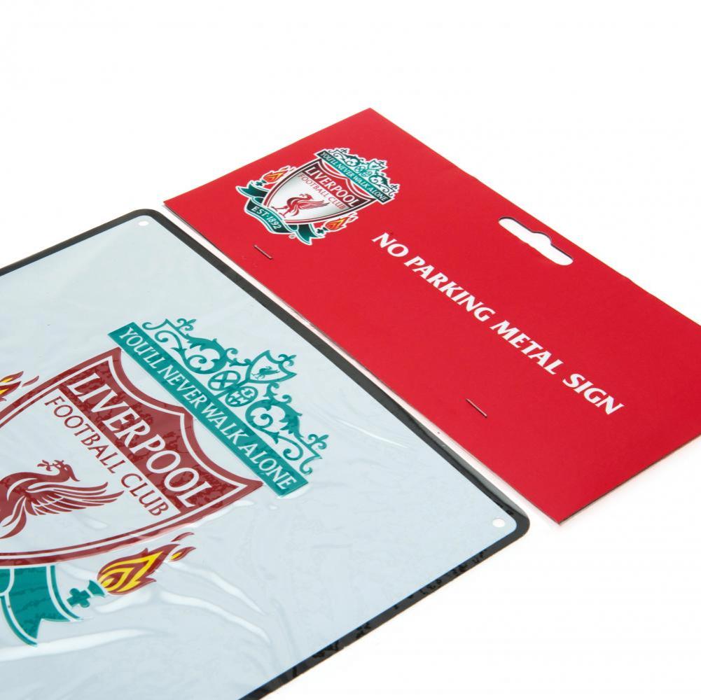 Authentic Liverpool Football Club No Parking Metal Wall Sign for Display