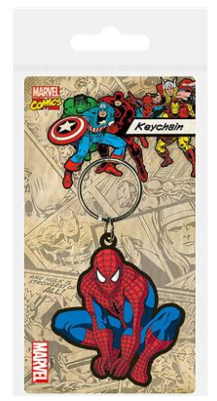 Marvel's Iconic Spider - Man Themed PVC Keychain for Keyring Lovers