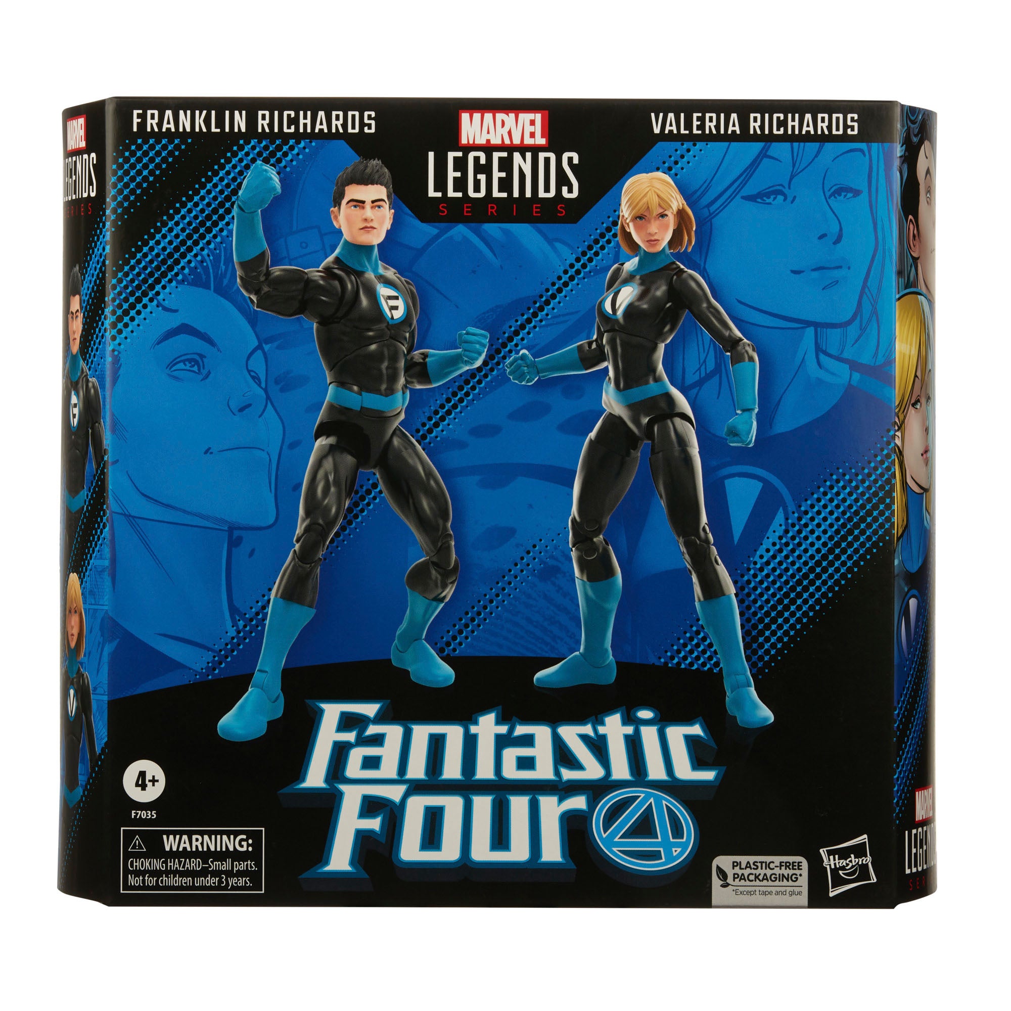 Hasbro Marvel Legends Series Collectible 6 - inch Scale Action Figures of Franklin Richards and Valeria Richards from Fantastic Four