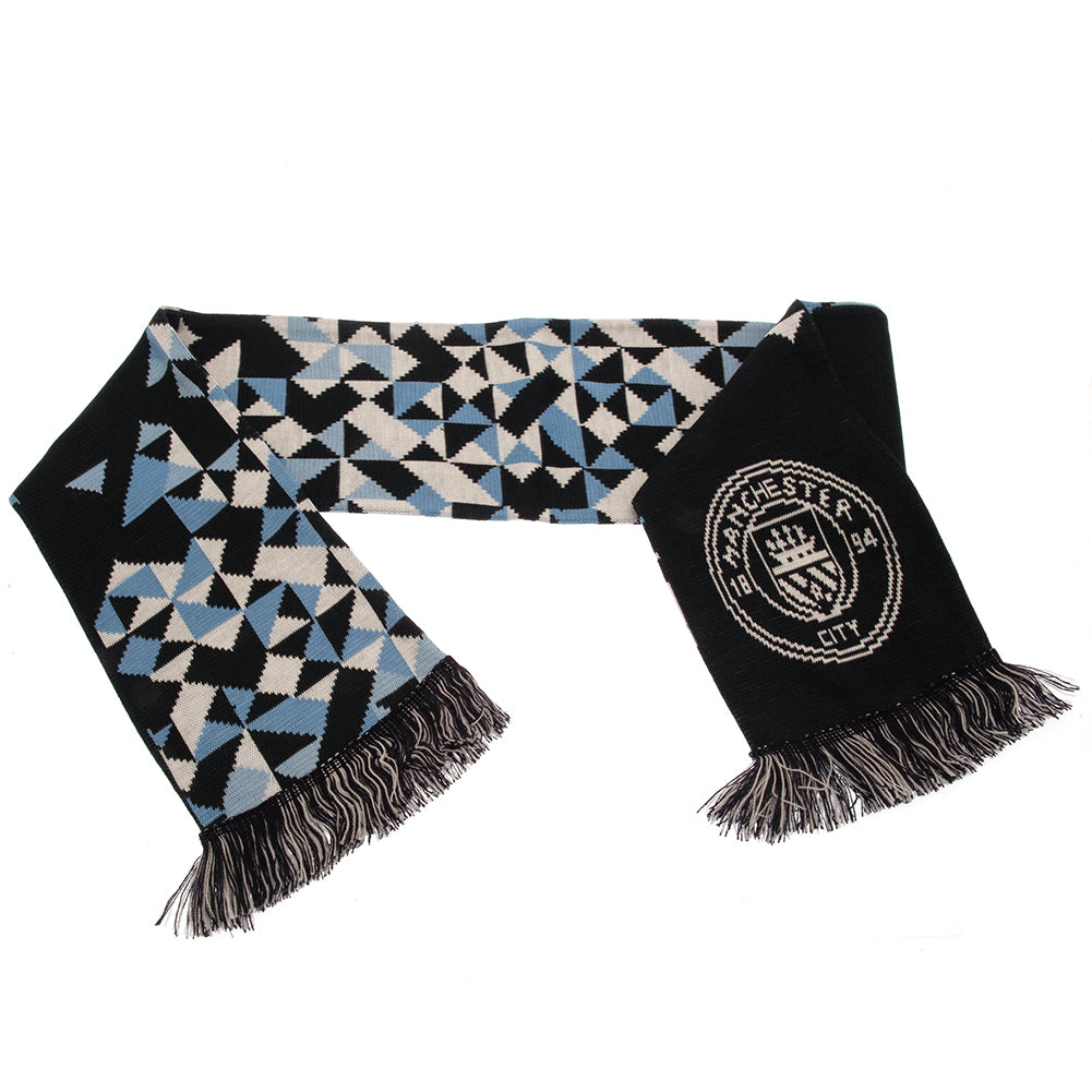 Authentic Manchester City Football Club Knitted Scarf for Fans