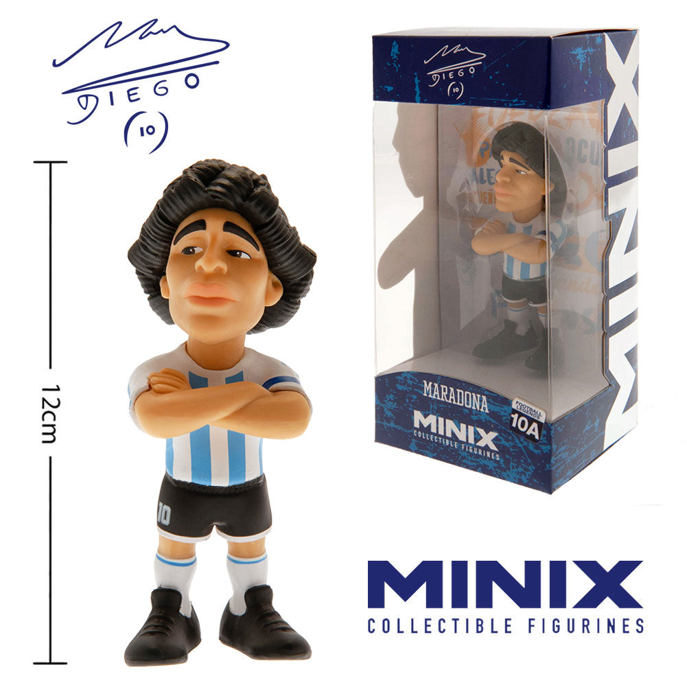 Miniature Maradona Figure in Argentina Team Kit