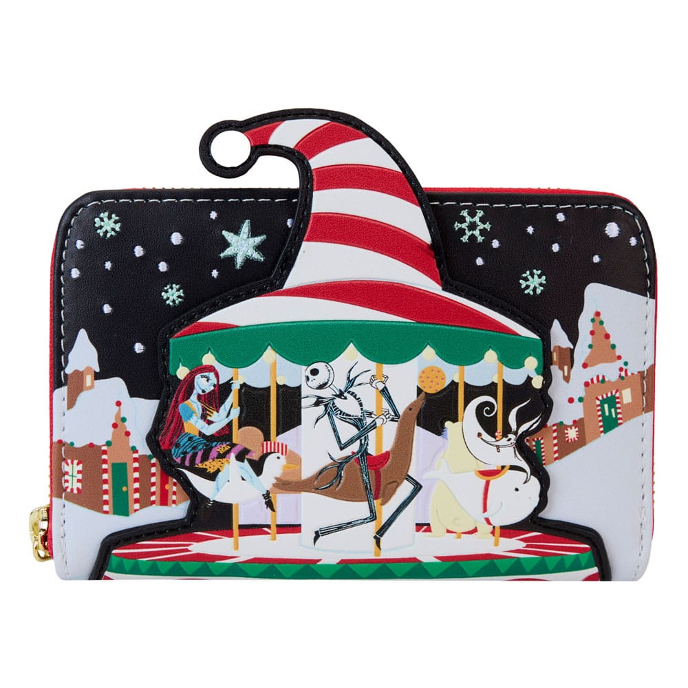 Loungefly Disney's The Nightmare Before Christmas - A Fantastic Journey To Christmas Town Zip Around Wallet for Disney Fans