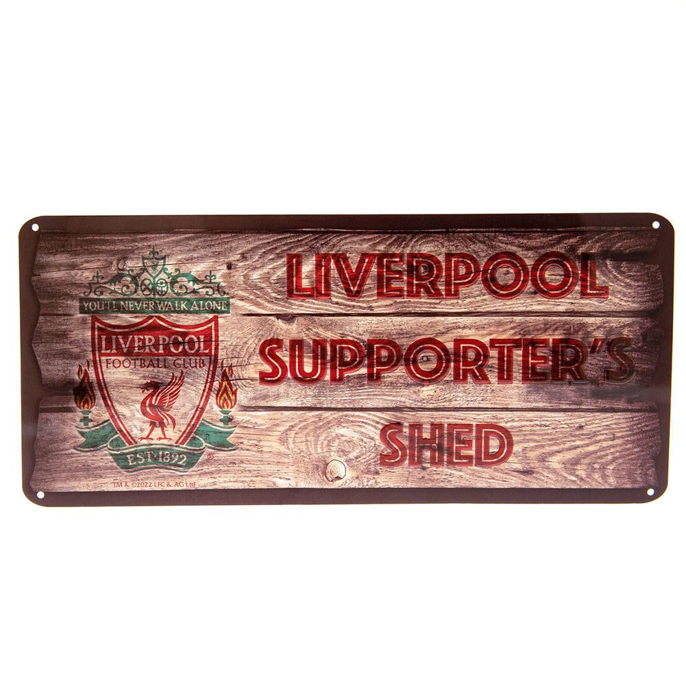 Liverpool Football Club Decorative Metal Shed Sign for Fans