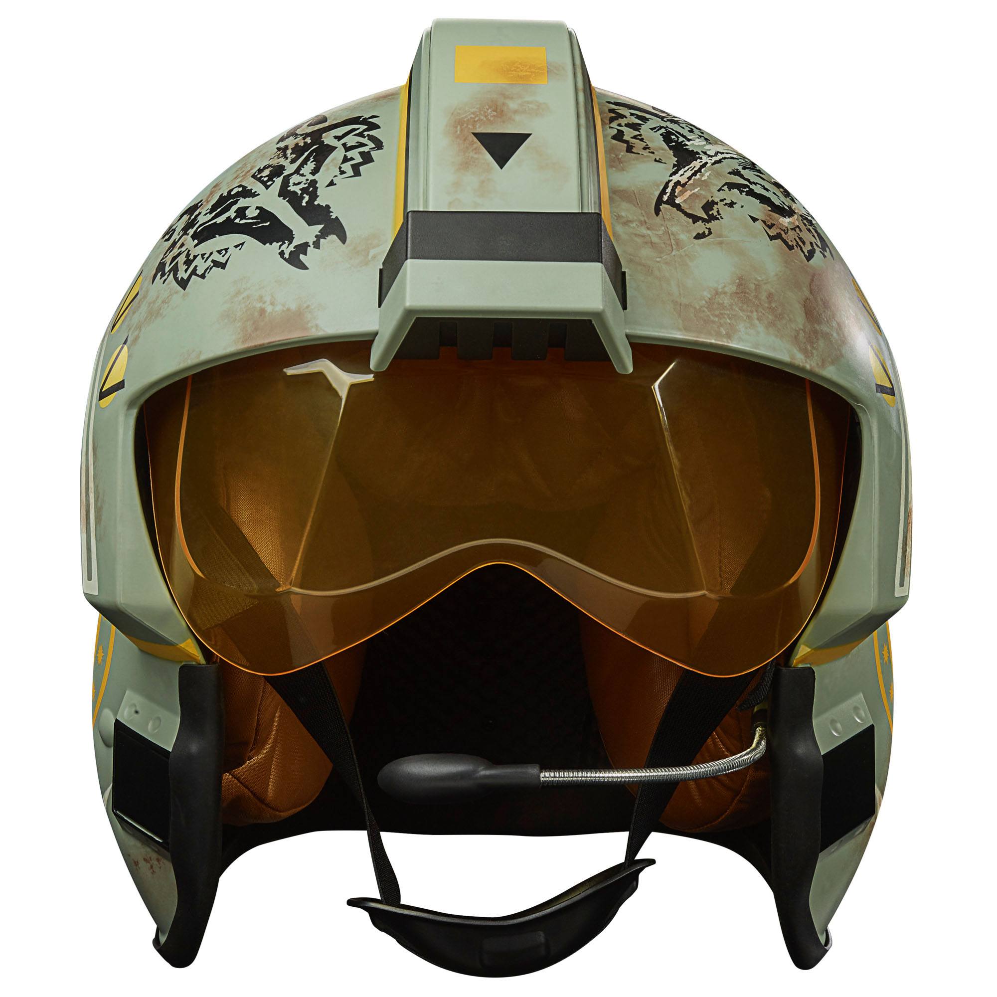 Hasbro Star Wars The Black Series Collectible Electronic Helmet of Trapper Wolf, the New Republic X - wing Pilot