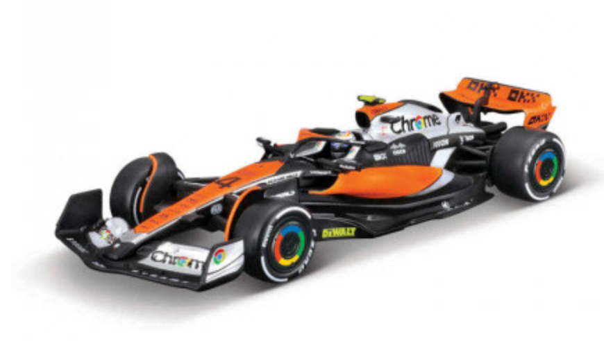 1:43 Scale Official Diecast Model of Formula 1 McLaren MCL60 Driven by Lando Norris with Helmet