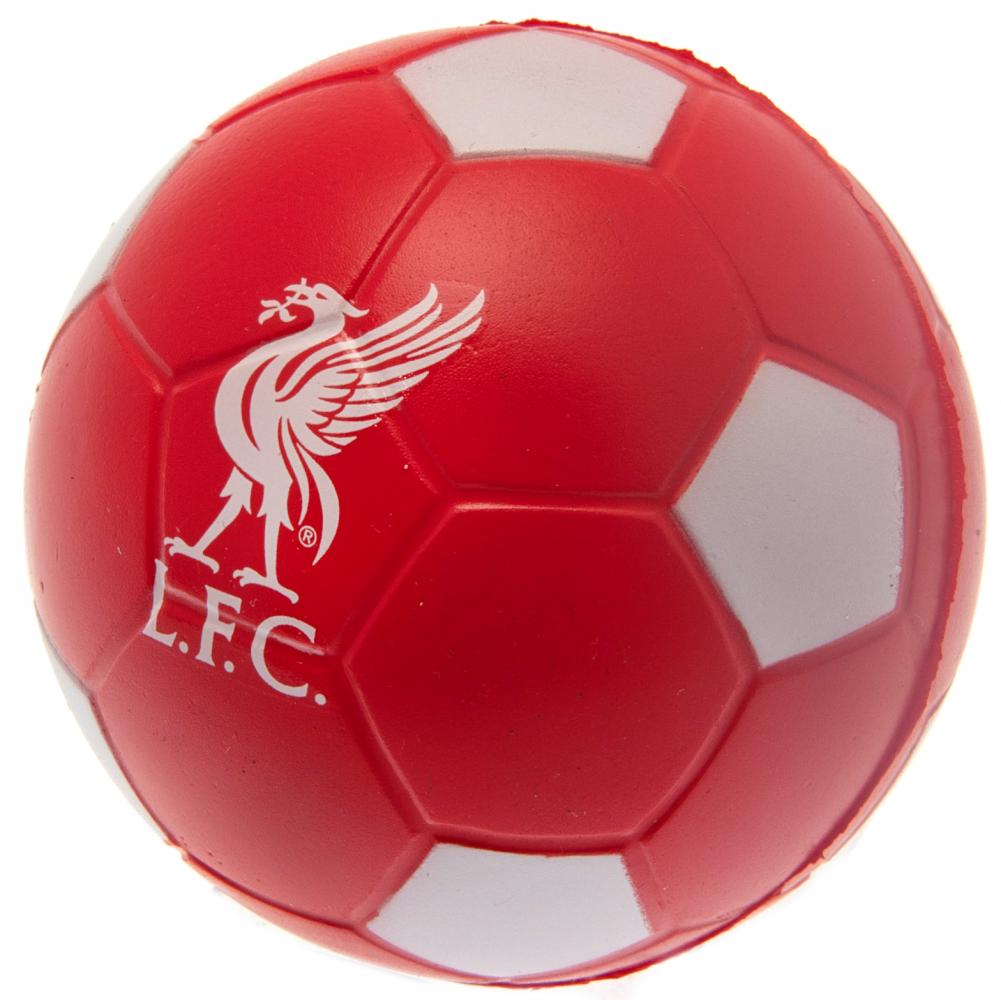 Liverpool FC Classic Red and White Football Design Stress Relief Ball