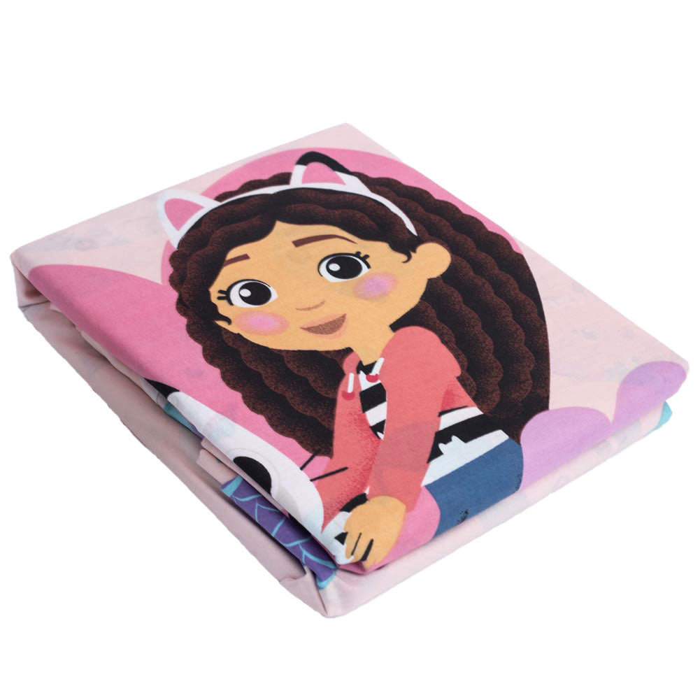 Gabby’s Dollhouse Hug-themed Single Bed Duvet Set for Standard Beds
