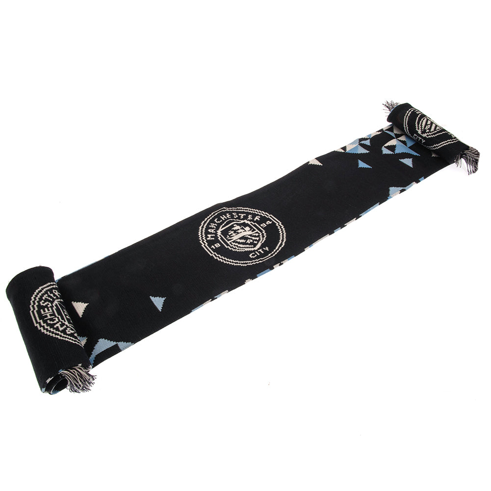 Authentic Manchester City Football Club Knitted Scarf for Fans