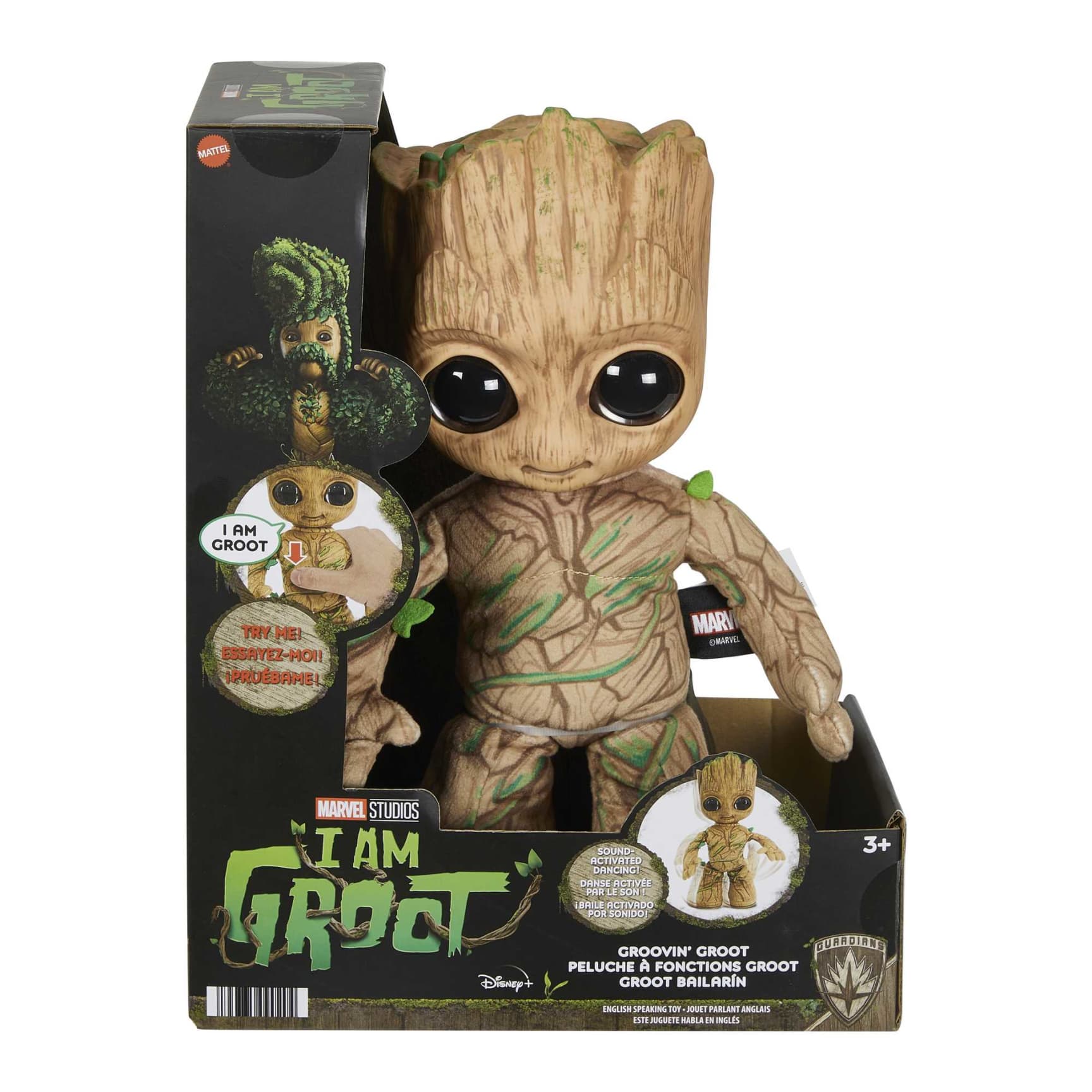 Marvel's Dancing and Talking Groovin’ Groot Interactive Plush Toy Inspired by Guardians of the Galaxy and I Am Groot