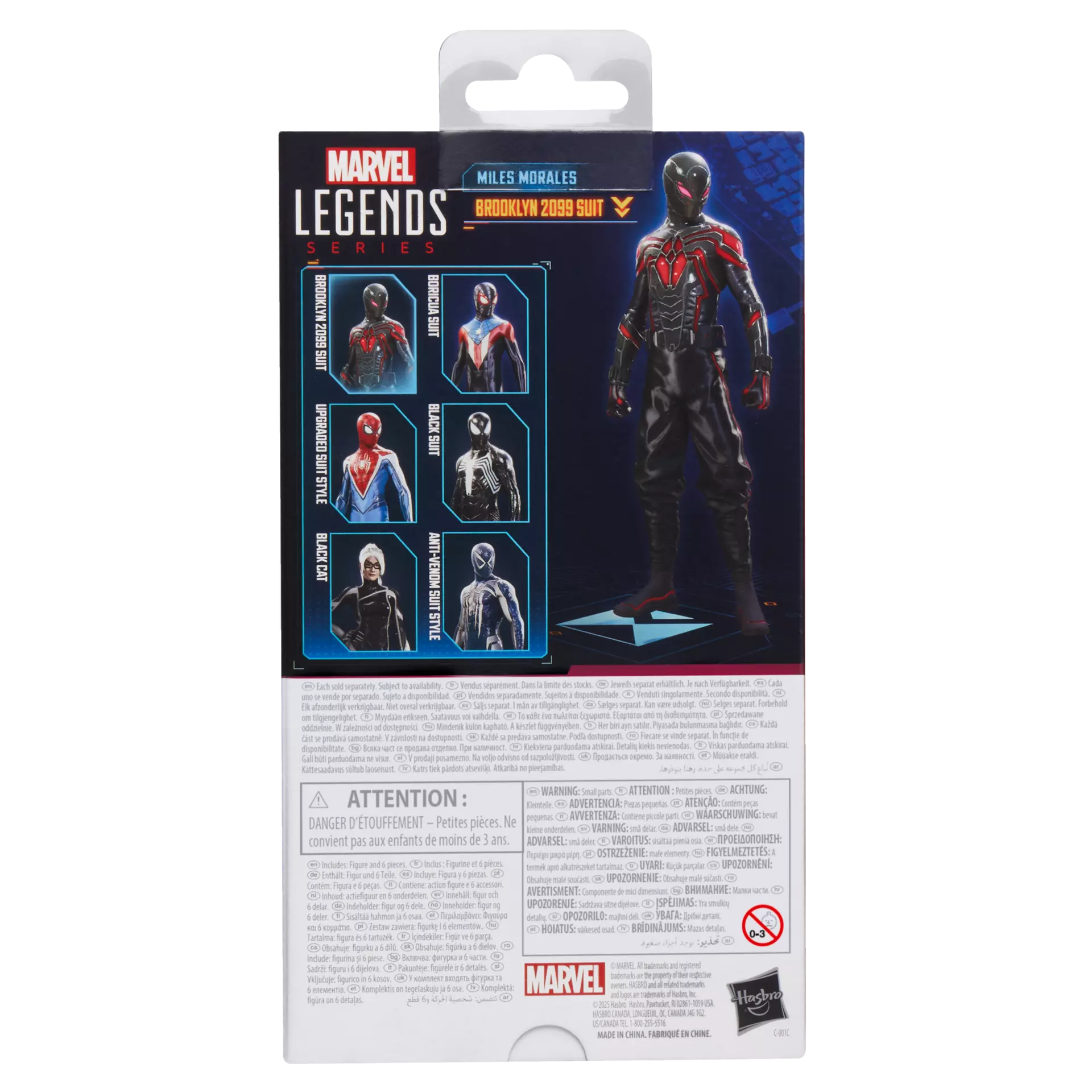 Hasbro Marvel Legends Gamerverse 6-Inch Miles Morales in Brooklyn 2099 Suit Action Figure