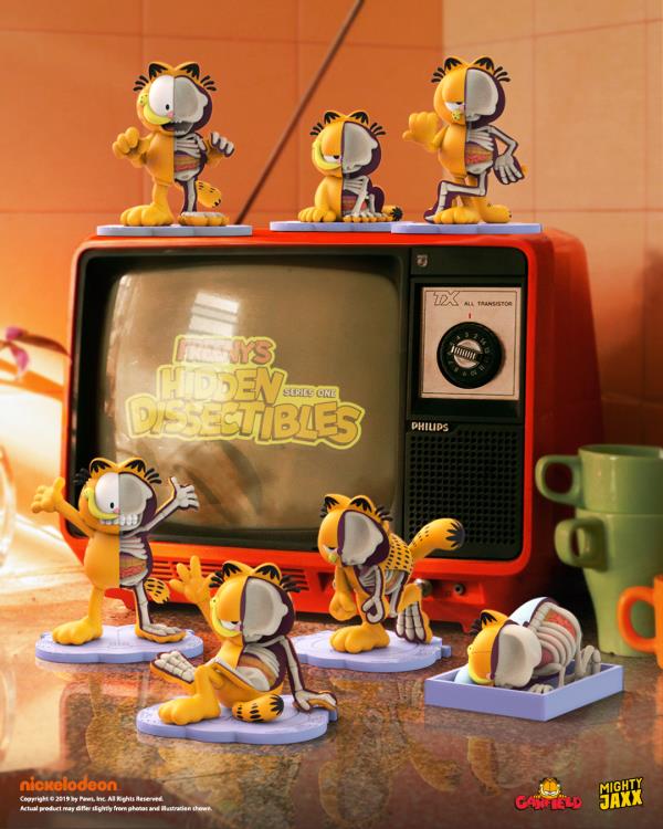 Garfield Mighty Jaxx Freeny's Dissectibles Blind Box - Set of 6 Random Vinyl Figures