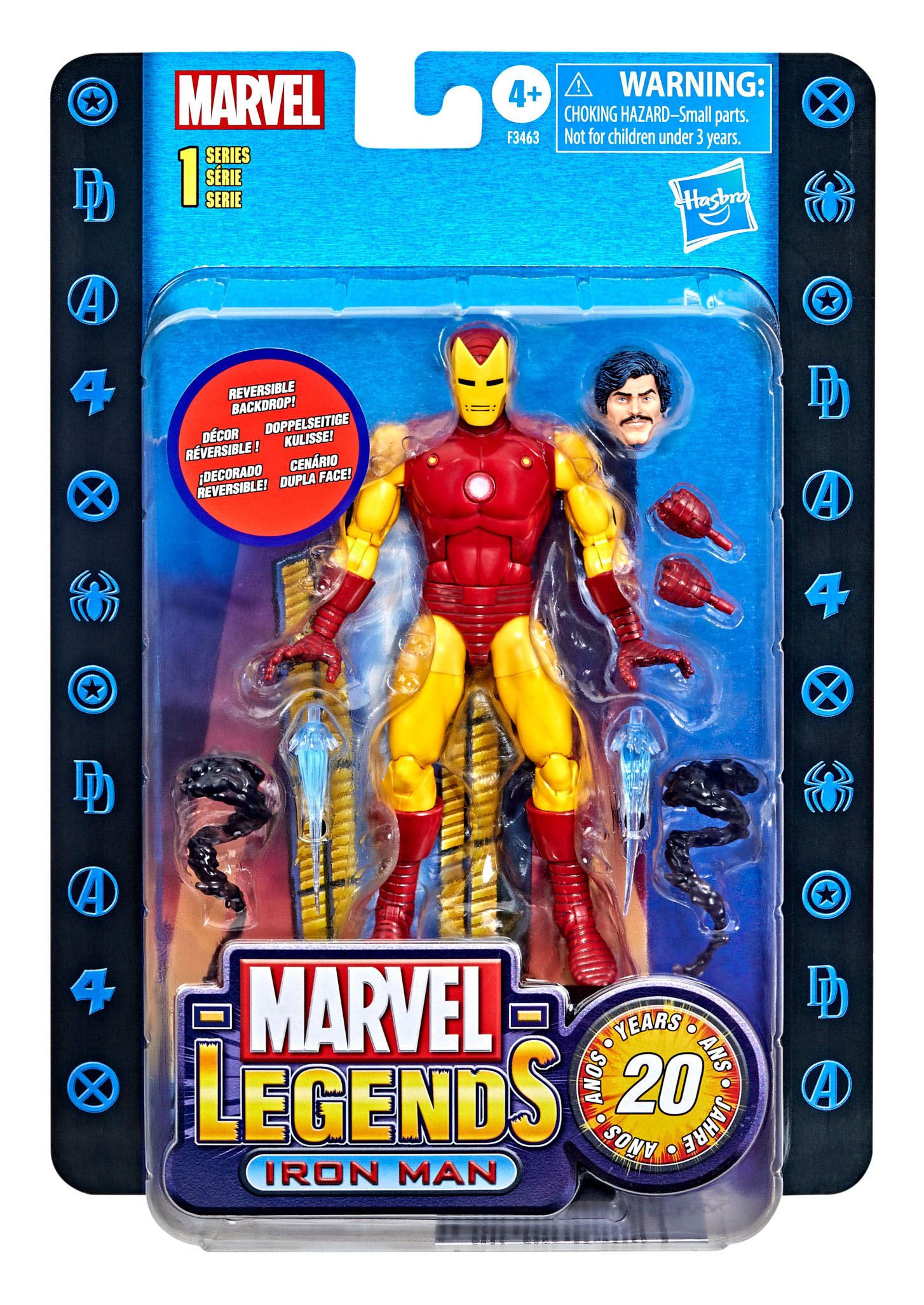 Hasbro 20th Anniversary Marvel Legends Series 1 6-inch Iron Man Collectible Action Figure