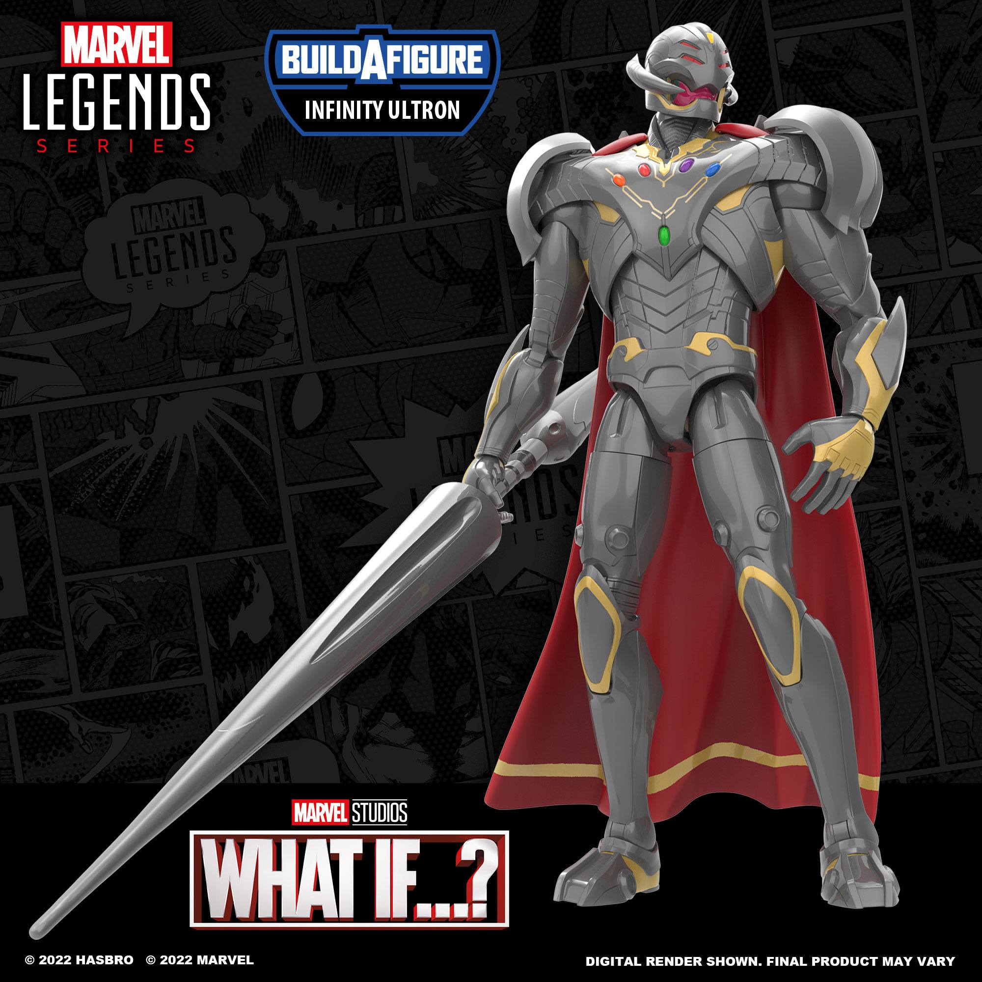 Marvel Legends Series Action Figure - Infinity Ultron Build - A - Figure (BAF) Hawkeye