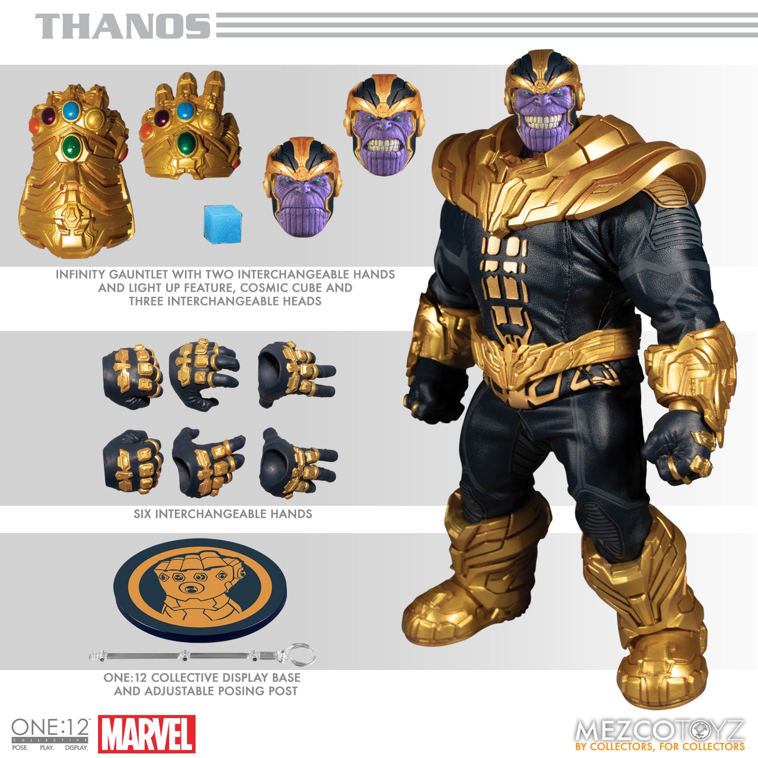 Marvel One:12 Collective Highly Detailed Thanos Action Figure for Collectors