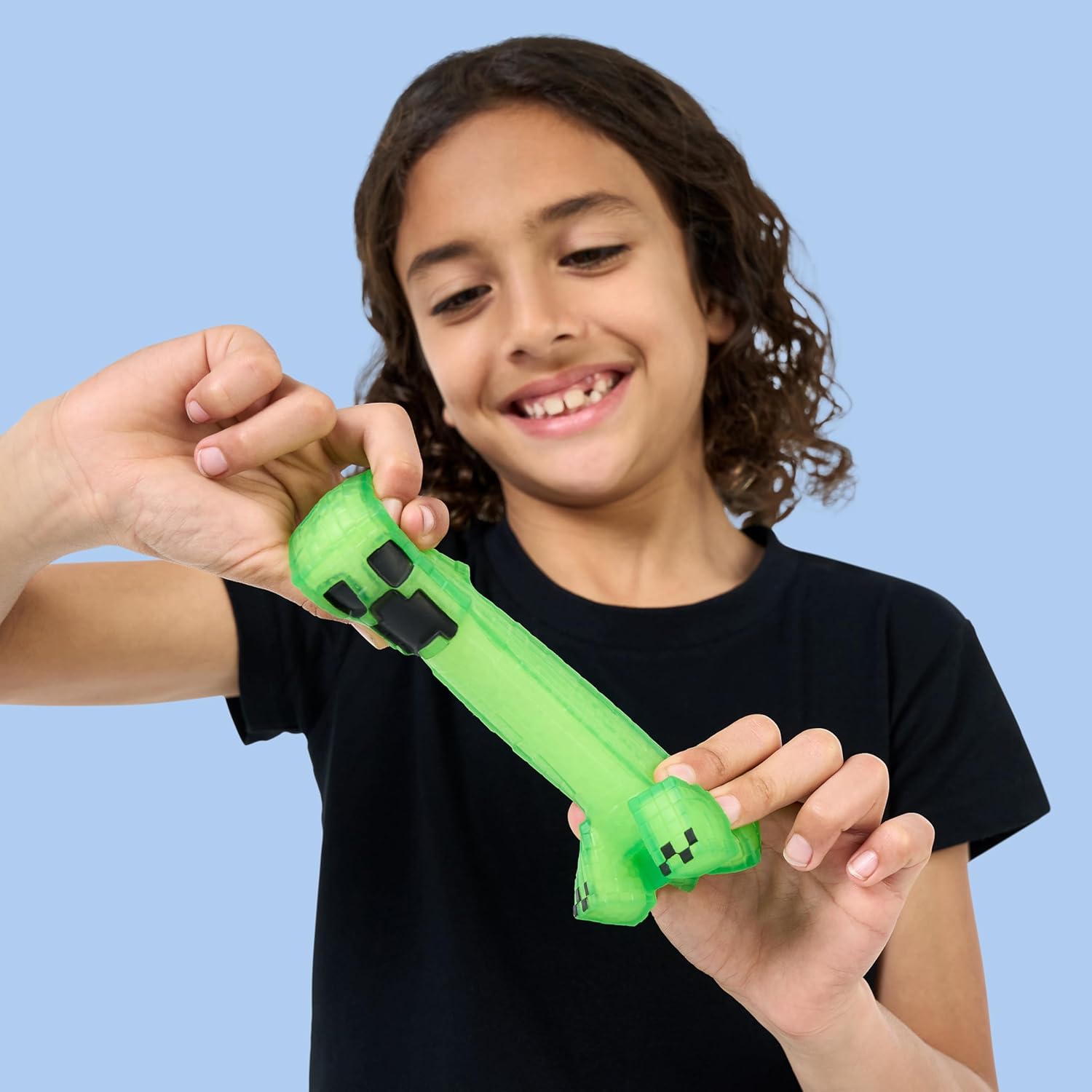 Heroes of Goo Jit Zu Squishy and Stretchy Minecraft Creeper Toy