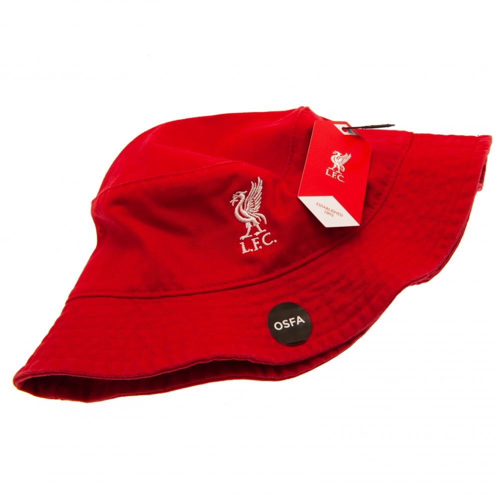 Authentic Liverpool Football Club Red Fitted Bucket Hat for Adults