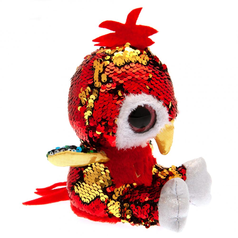 Multi-Colored Sequin Liverpool FC Parrot Teddy with Gold Embroidery