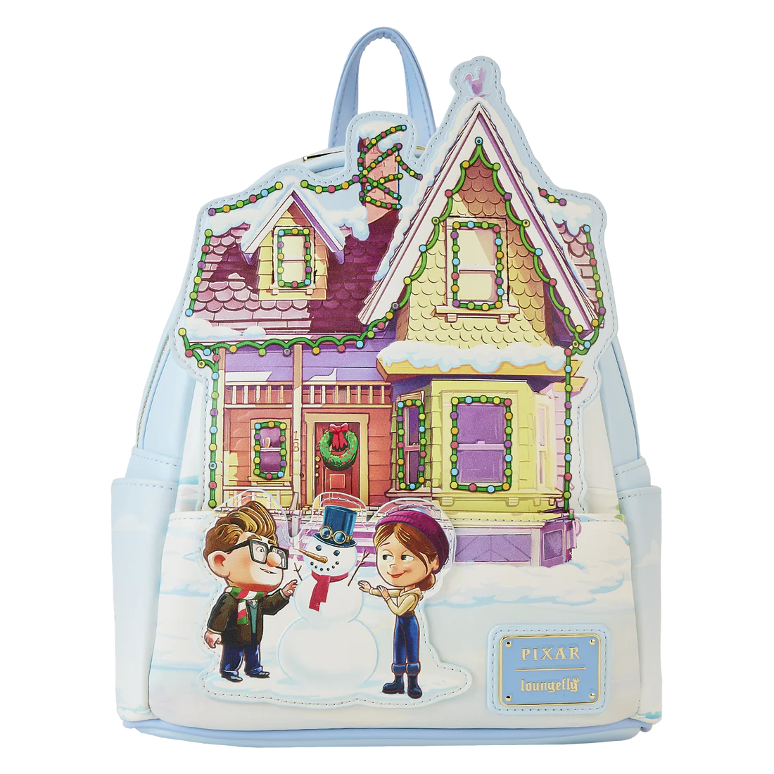 Loungefly Disney-Pixar Up Themed Holiday Illuminated Mini Backpack for Festive Celebrations