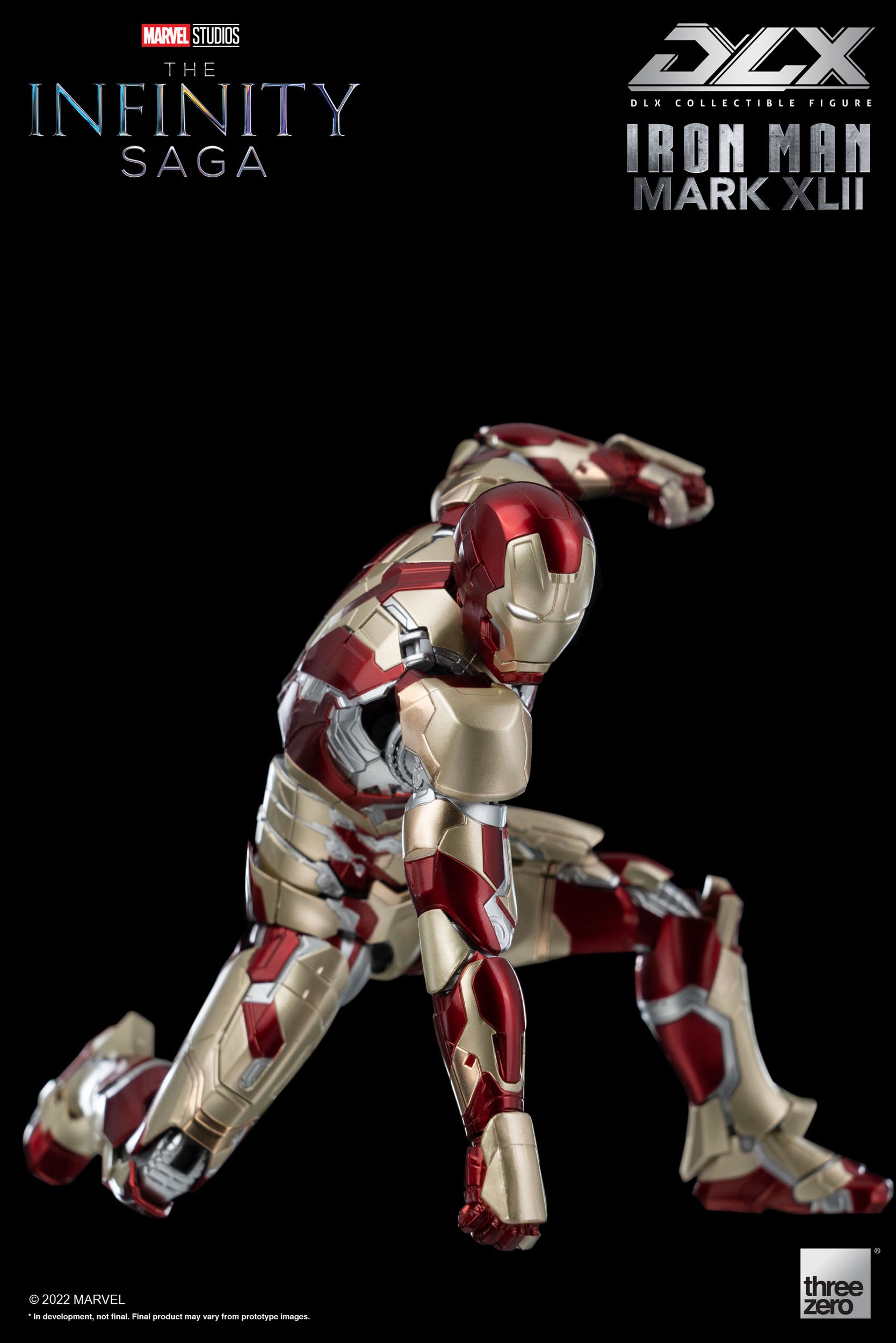 Marvel The Infinity Saga Deluxe Iron Man Mark 42 1/12 Scale Collectible Figure for Fans