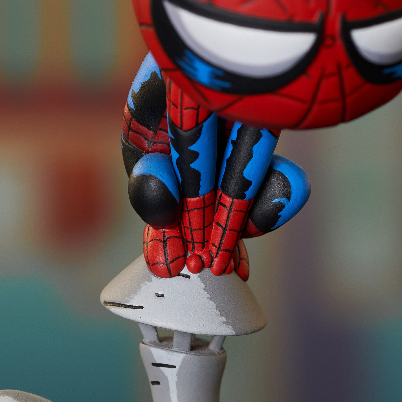 Limited Edition Marvel Animated Spider-Man Statue on Chimney