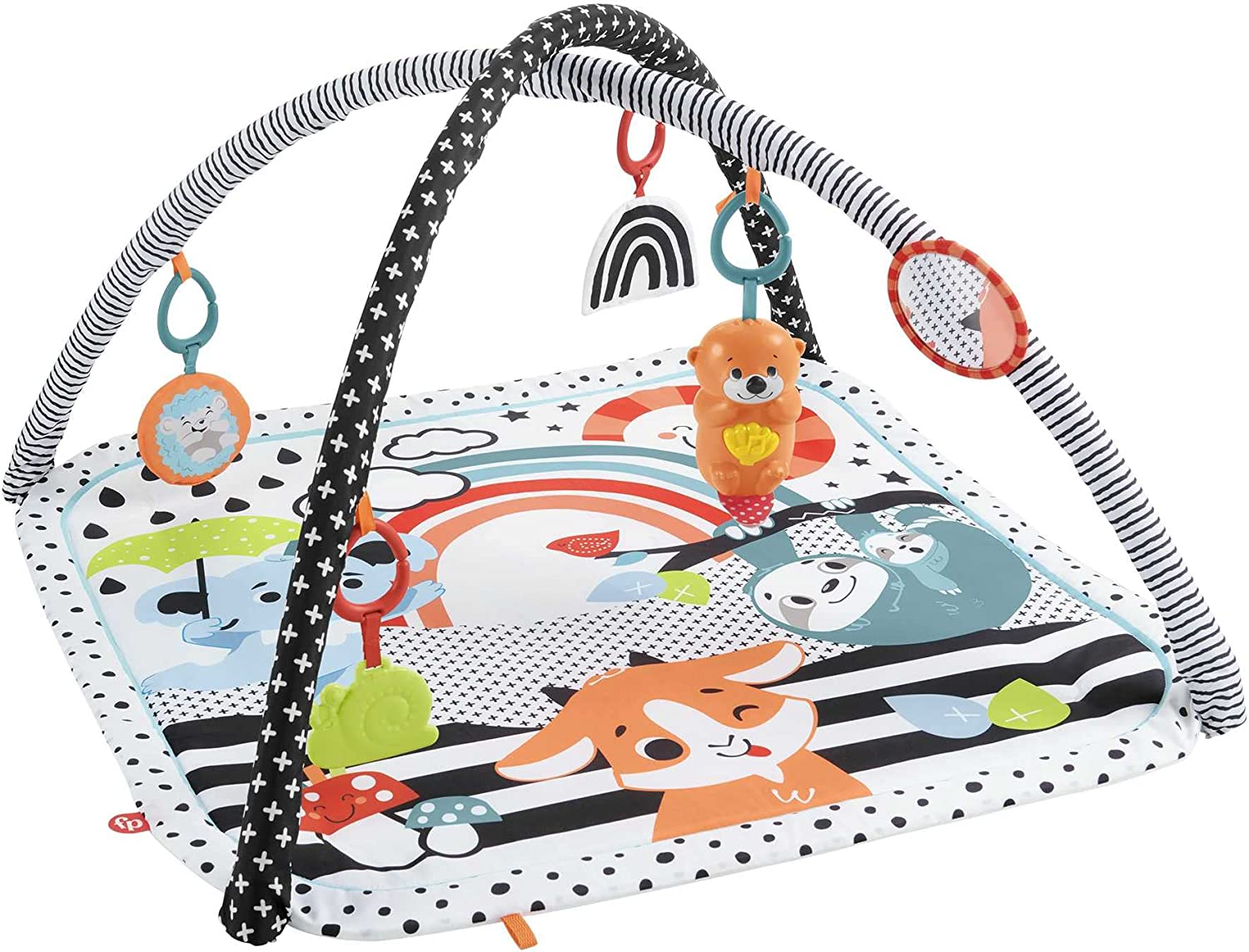 Fisher Price 3-in-1 Gym Activity Play Mat with Music, Glow & Developmental Toys