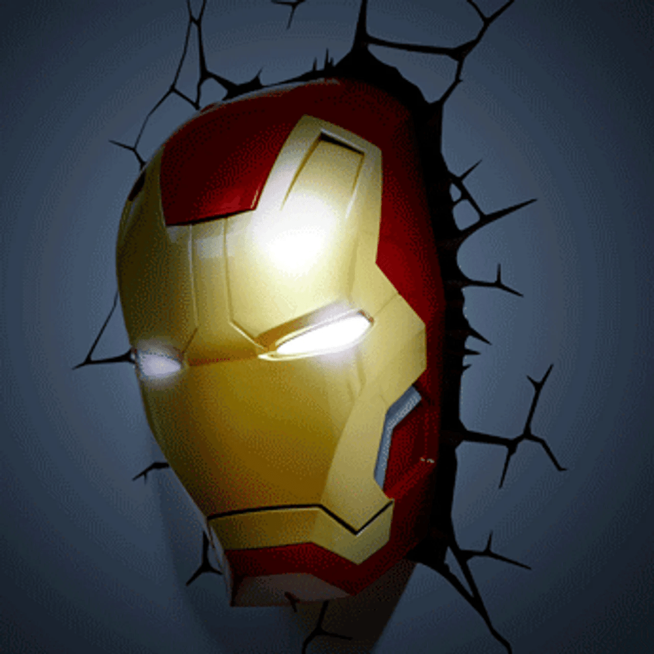 Marvel-themed Iron Man 3D Wall-mounted Decorative Lighting Fixture