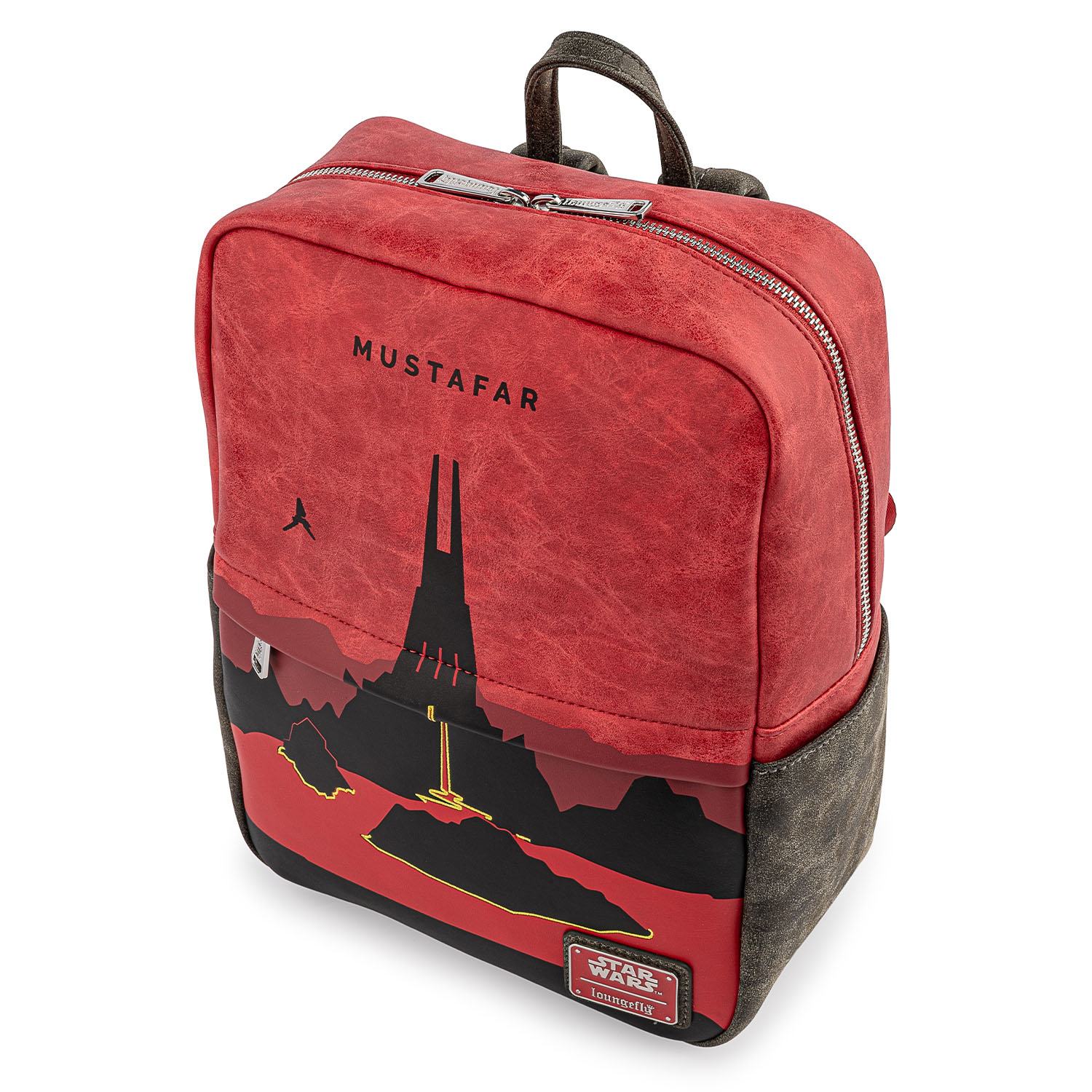 Loungefly Brand New Star Wars Themed Mustafar Square Mini Backpack for Daily Use