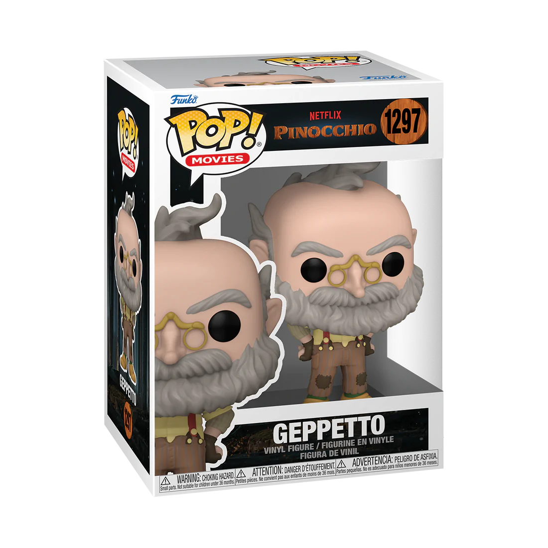 Funko Pop! Collectible Vinyl Figure of Geppetto from Netflix's Guillermo del Toro's Pinocchio