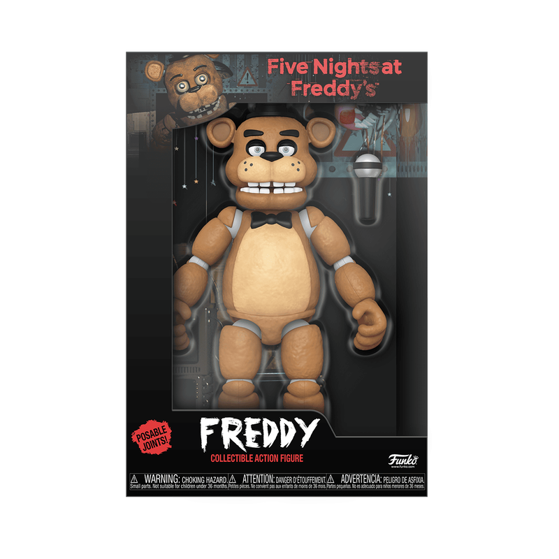 Five Nights At Freddy's 13.5 - inch Tall Collectible Freddy Fazbear Action Figure with Multiple Articulation Points