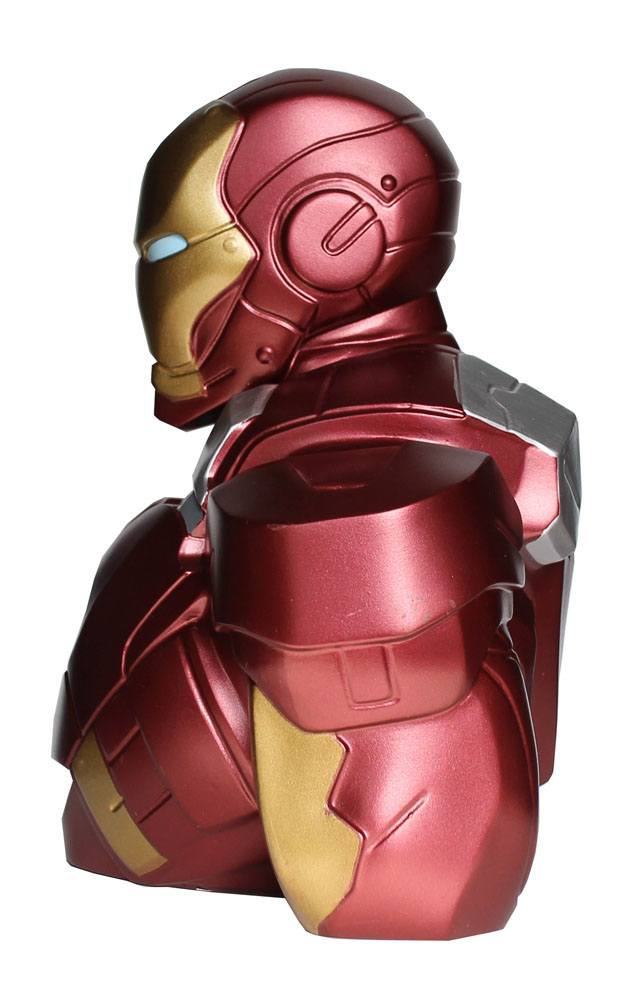 Collectible Marvel Iron Man-themed Coin Bank, Approx. 22 cm Tall