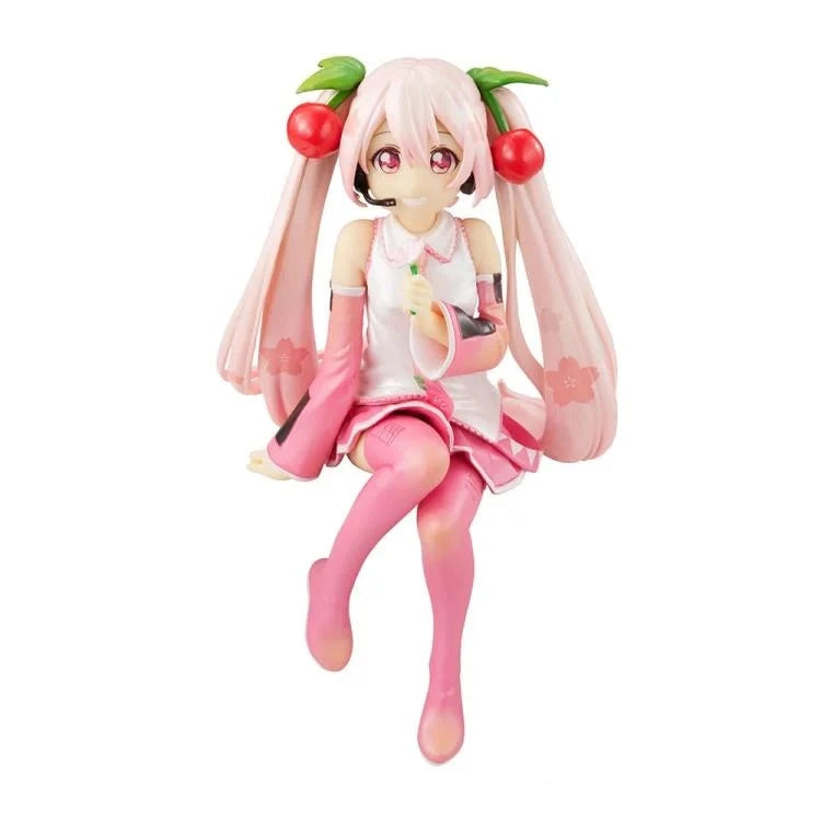 Hatsune Miku Vocaloid Sakura Miku Collectible Noodle Stopper Figure in Pearl Color (2022 Edition)