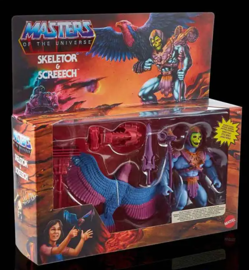 Masters of the Universe Origins: Skeletor & Screech 5.5-Inch Poseable Action Figure Two-Pack