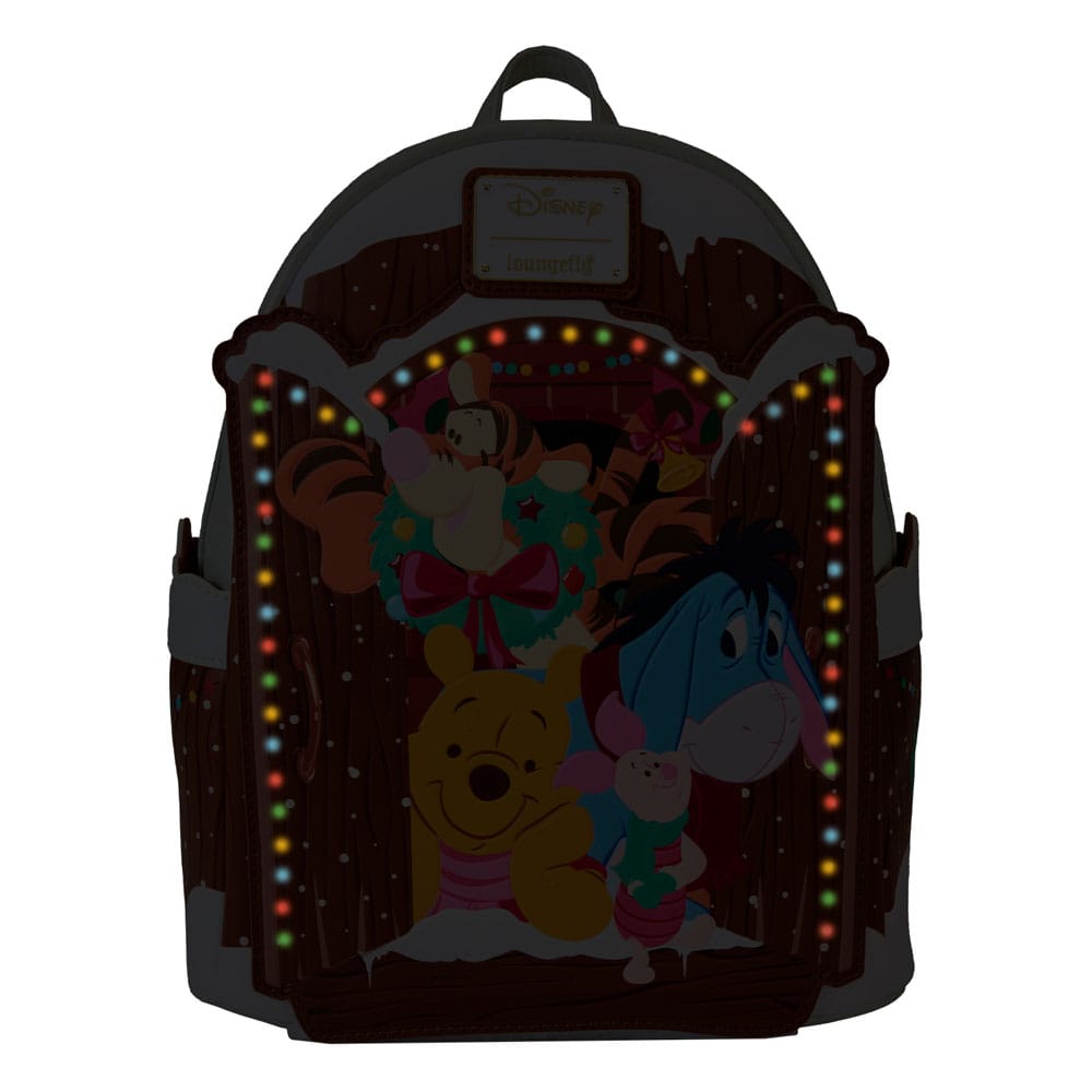 Loungefly Disney Holiday Winnie The Pooh & Friends Light-up Mini Backpack