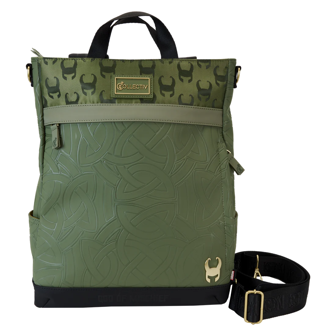 Loungefly Collectiv Marvel Loki The Creative Convertible Travel Tote Bag for Fandom Lovers