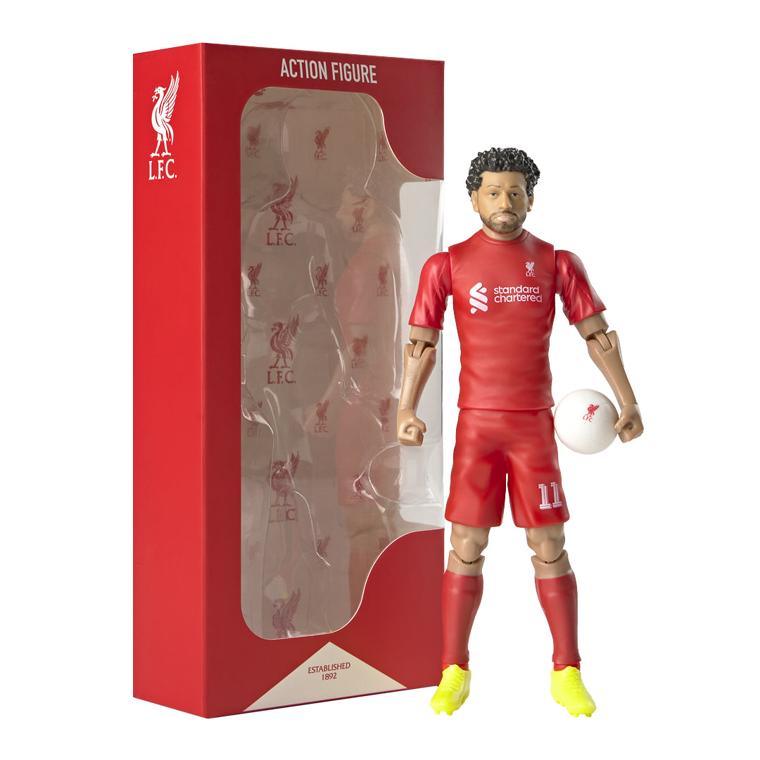 High - Quality Liverpool Soccer Action Figure of Mohamed Salah Wearing No. 8 Kit